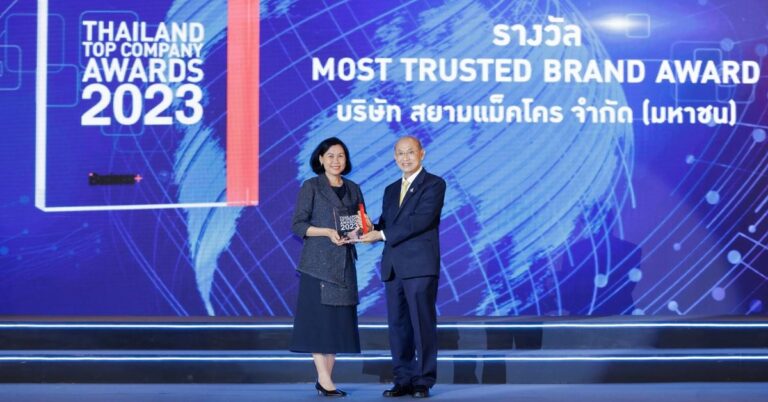 แม็คโคร คว้ารางวัลระดับประเทศ Thailand Top Company Awards 2023แม็คโคร